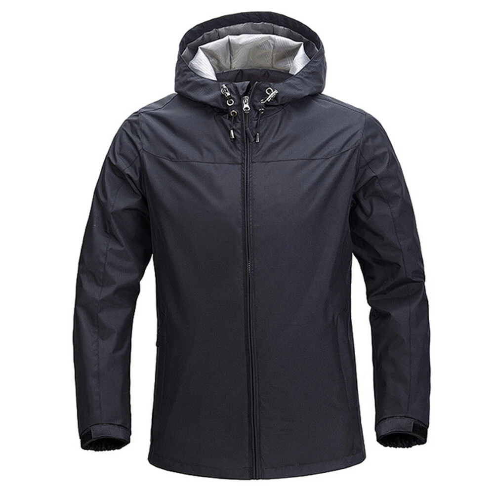 Mens Waterproof Coat Workout Casual Sweatshirt Sweater Hoodie Thin