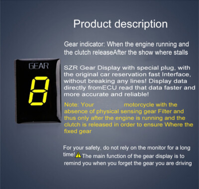 For Kawasaki ZX-6R 363 2006 Motorcycle 1-6 Speed Gear Display