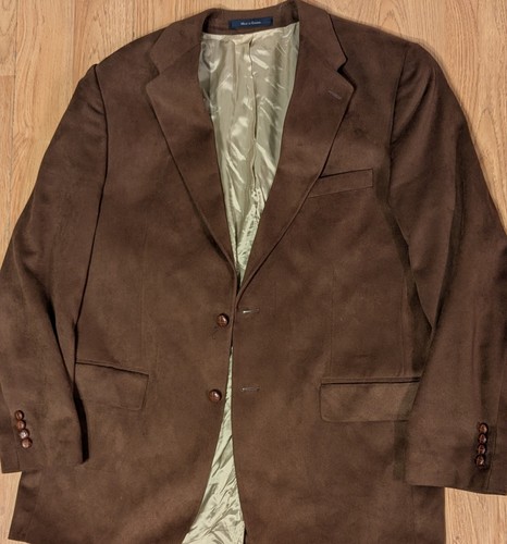VTG Ralph Lauren Polo University Club Blazer 43T Mens Jacket Brown Coat Academia