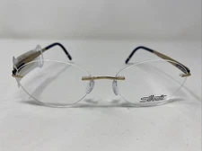 Silhouette Austria 5555 CV 7630 52-15-135 Blue/Gold Eyeglasses Frame “O65