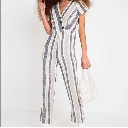 Urban Outfitters Linen Blend Striped 