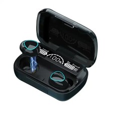 Wireless Earbuds, Waterproof, 9D Stereo Noise Cancelation, 180 Hrs Playtime, LED