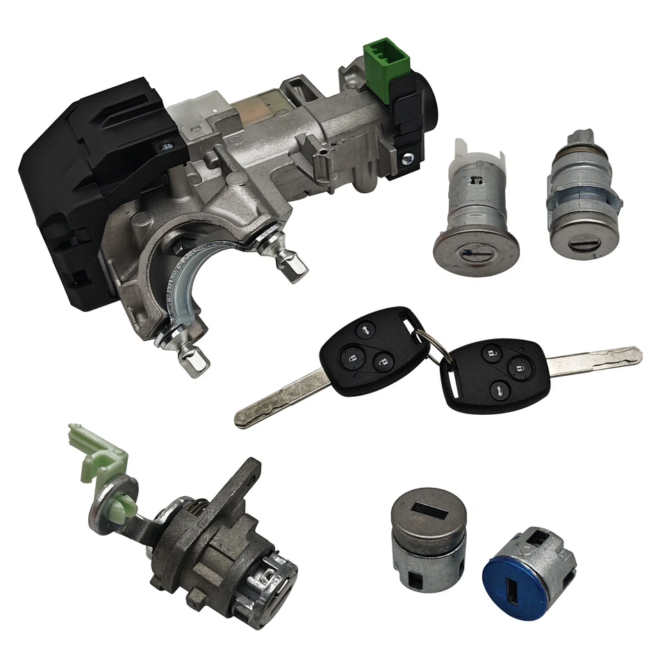 Ignition Switch Door Lock Cylinder Immobilizer Keys Kits For Honda Accord 03-05 - Image 3 of 4