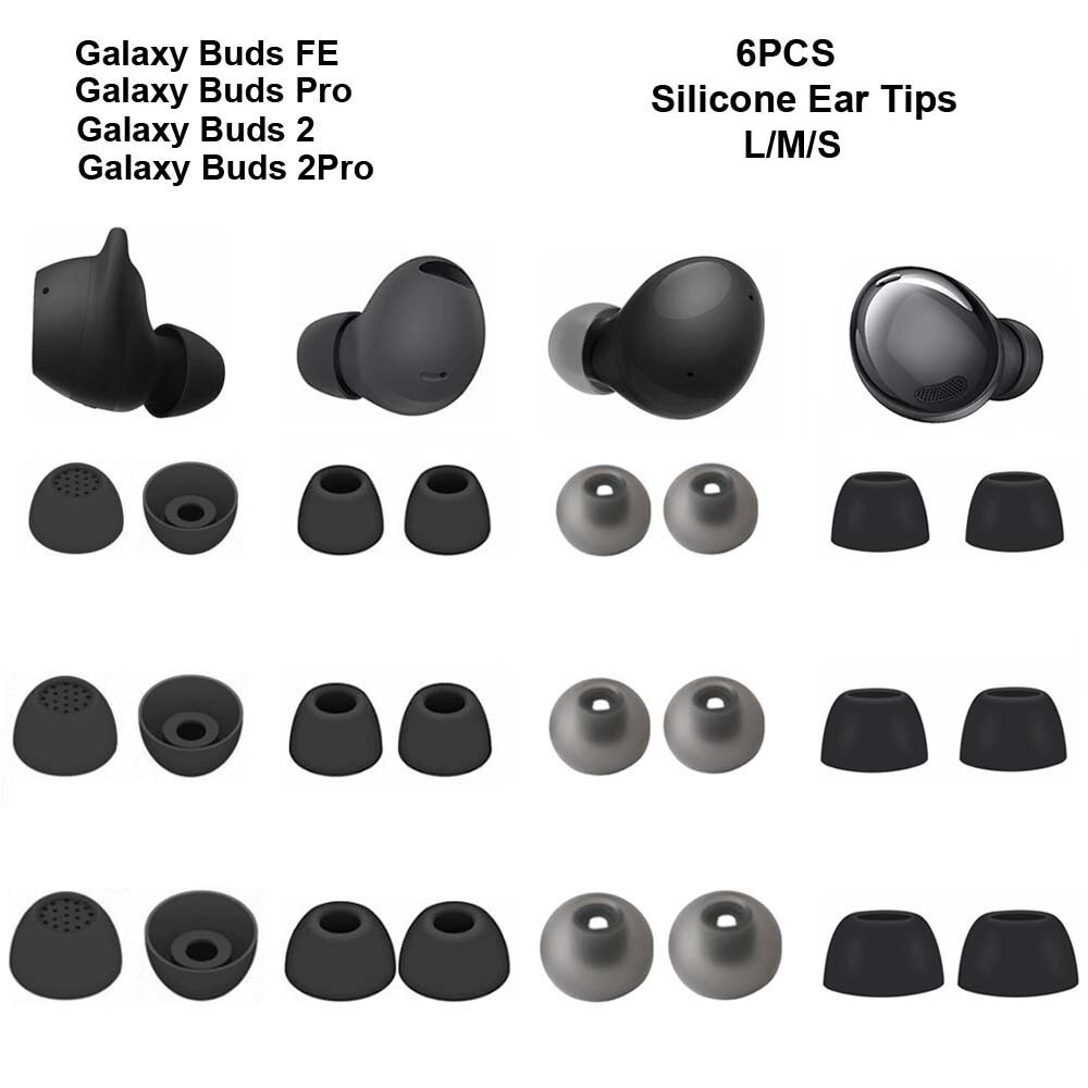 Silicone Ear Tips for Samsung Galaxy Buds 2Pro Pro Live FE Ear Buds Tips - Main Image