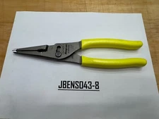 Snap-On Tools USA NEW HI-VIZ 9" Soft Grip Long Nose Slip Joint Pliers LN47ACFHV