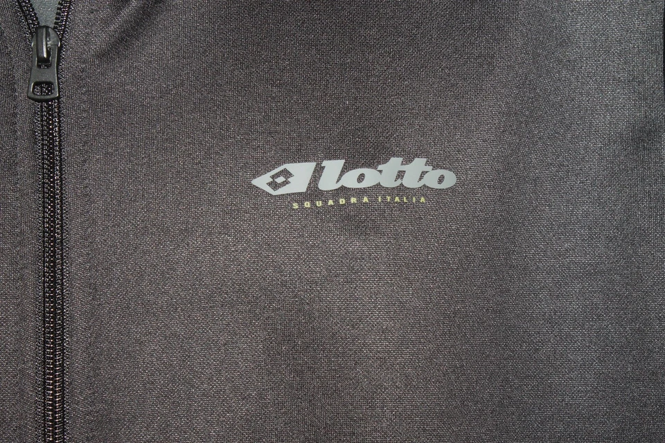 Lotto Squadra Tape FZ Jacket Zip Up Sports/Track Size XL BNWT Black RRP $79.99 - Image 2 of 4