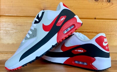 Nike Air Max 90 G TB ホワイト/レッド/ブラック Mens Nike Air Max 90 G TB Golf Shoes Size 8.5/9.5/10/10.5/ 11/11.5