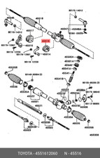 Original OE Lenkgetriebe Silentblock, 4551612060 für Toyota 45516-12060