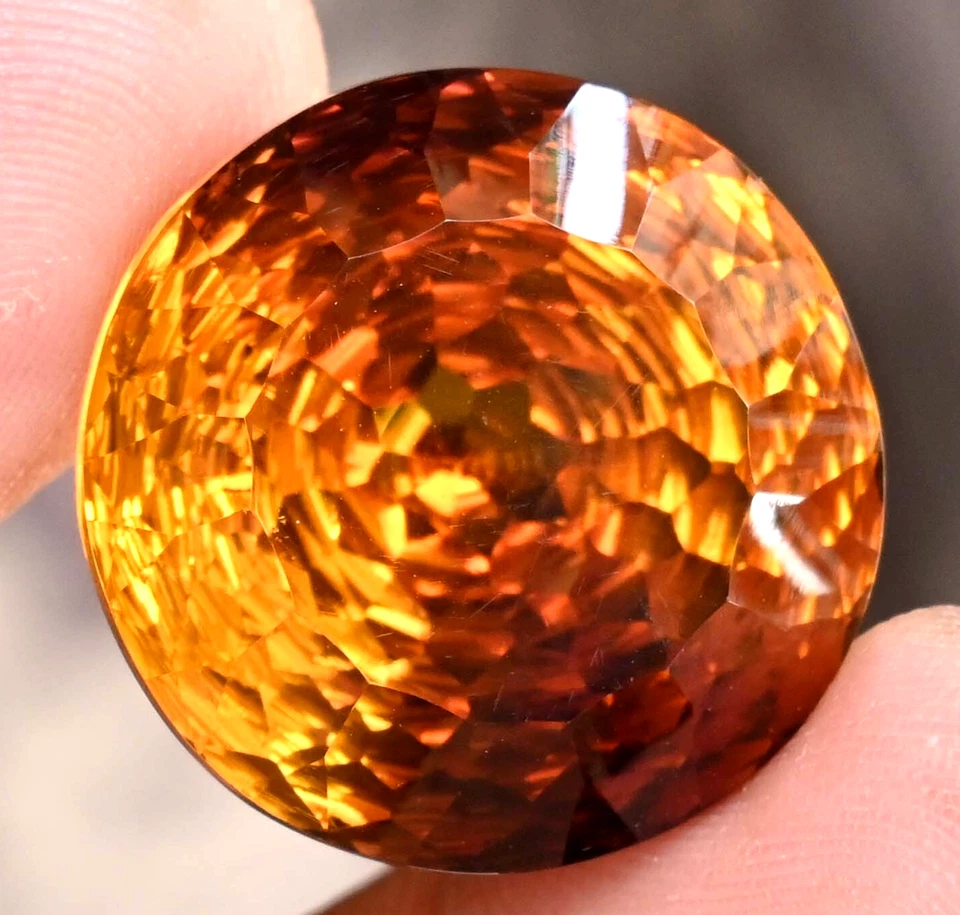 46.55 Ct Natural Bi-Colour Ametrine Round Untreated Certified Flawless Gemstone - Image 4 of 4