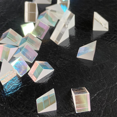 20PCS Defective Isosceles Right Triangle Prism for Physics Science Teaching