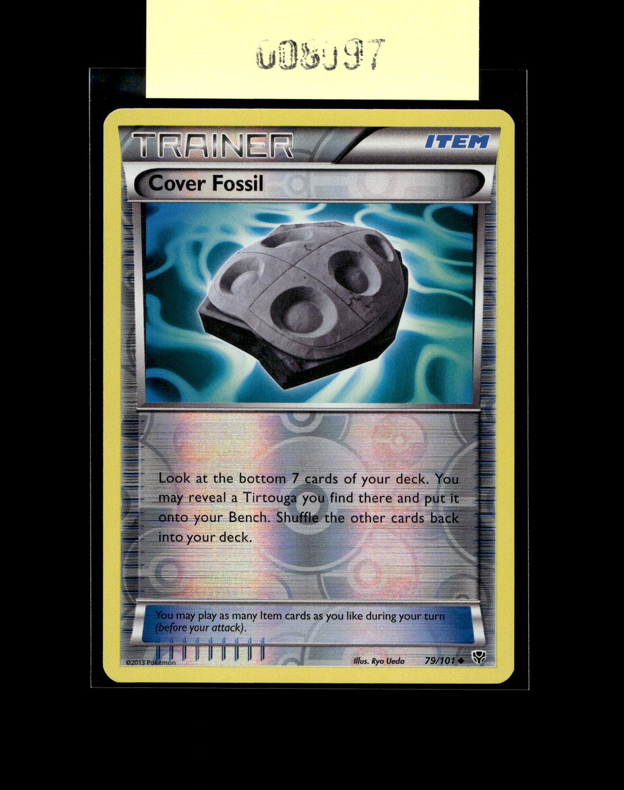 Plasma Blast #79/101 Cover Fossil NM Reverse Holo