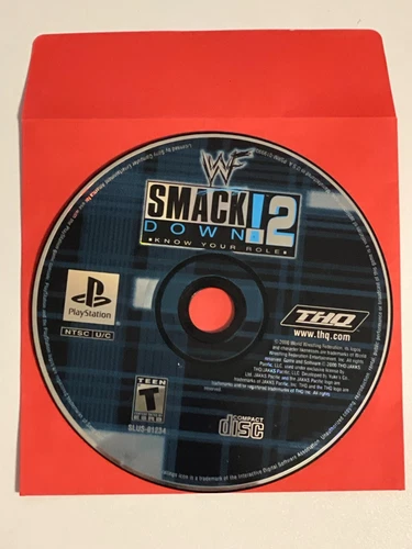 WWF SmackDown 2: Know Your Role (Sony PlayStation 1, 2000) Black Label - Tested