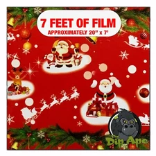 Hydrographic film Red Christmas hydro dipping 7' x 20" hydro dip
