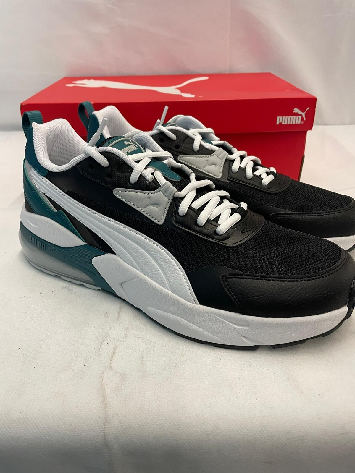 Puma Vis2K Soft Foam+ US Mens 11.5 black/white/coldgreen