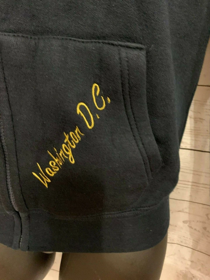 Sudadera con Capucha DC One Para Hombre Cremallera Completa Washington DC Logo Bordado Azul Marino Talla M Foto 4 de 4