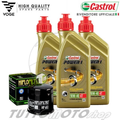 CASTROL - HIFLOFILTRO Tagliando MOTO MORINI X-Cape 650 2022 2023 / Kit Olio Castrol 10W40 Filtro XCAPE