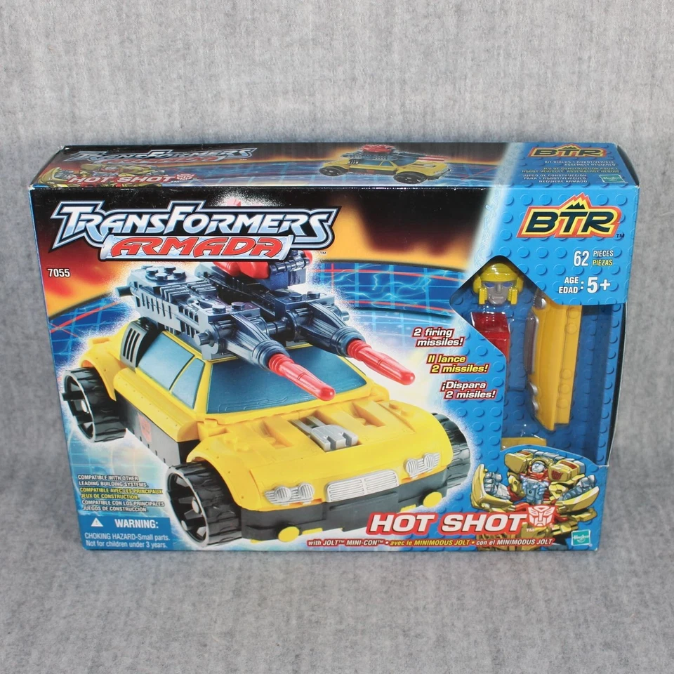 TRANSFORMERS BTR Armada Hot Shot Hasbro 2003 Jolt Mini-Con Action Build Set New - Bild 3 von 4