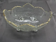 Jeannette Lombardi Bowl.  22kt Gold Trimmed.  G3435