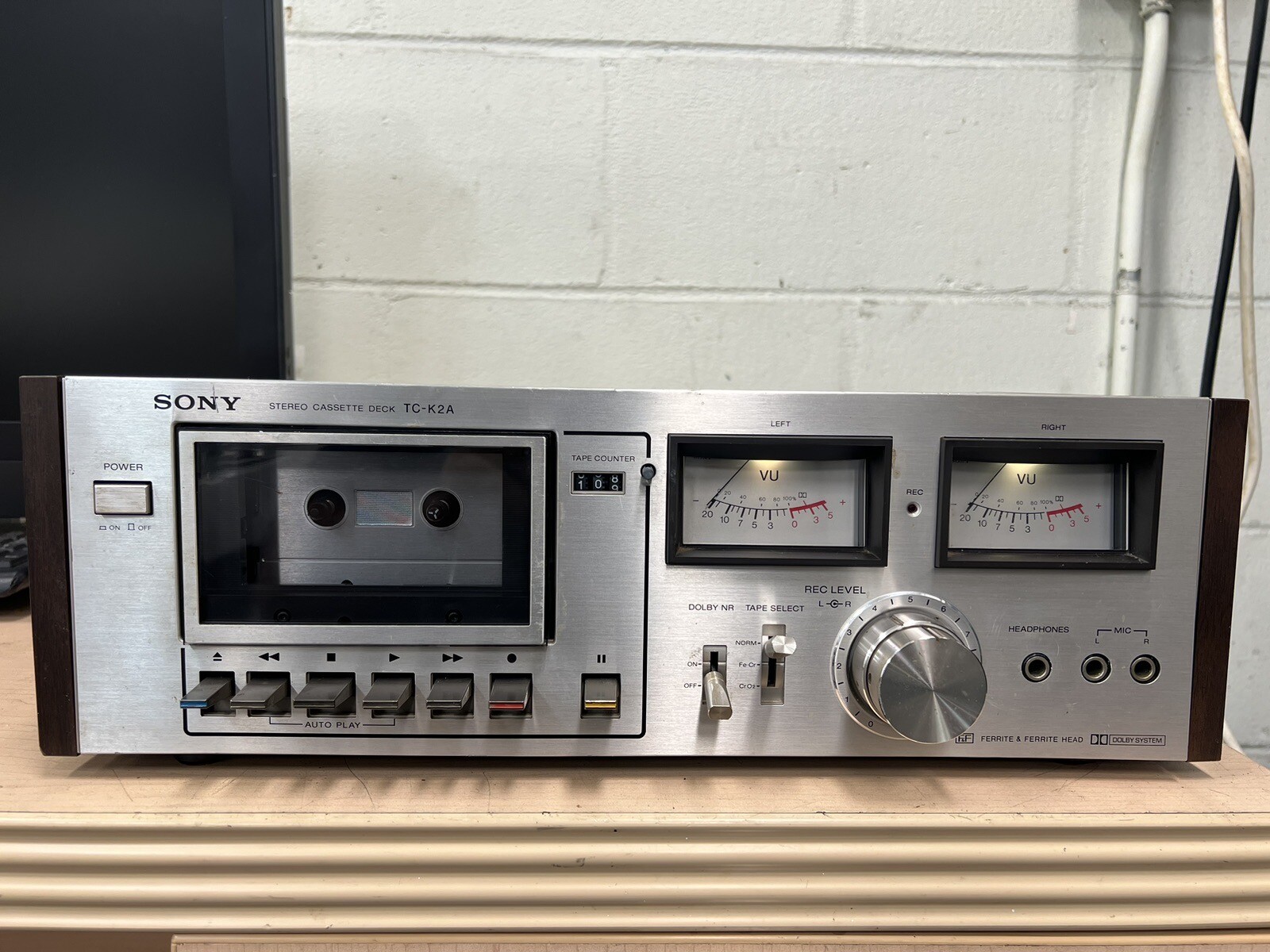 SONY stereo cassette deck TC‐K2 Specifications of SONY TC-K2 SONY