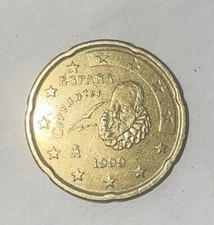 20 cent münze-jahr1999 Espana selten 