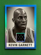 2022 Leaf KEVIN GARNETT 1960 LEAF MEMORABILIA PLATINUM BLUE /5 #LM-22 #'d 5/5