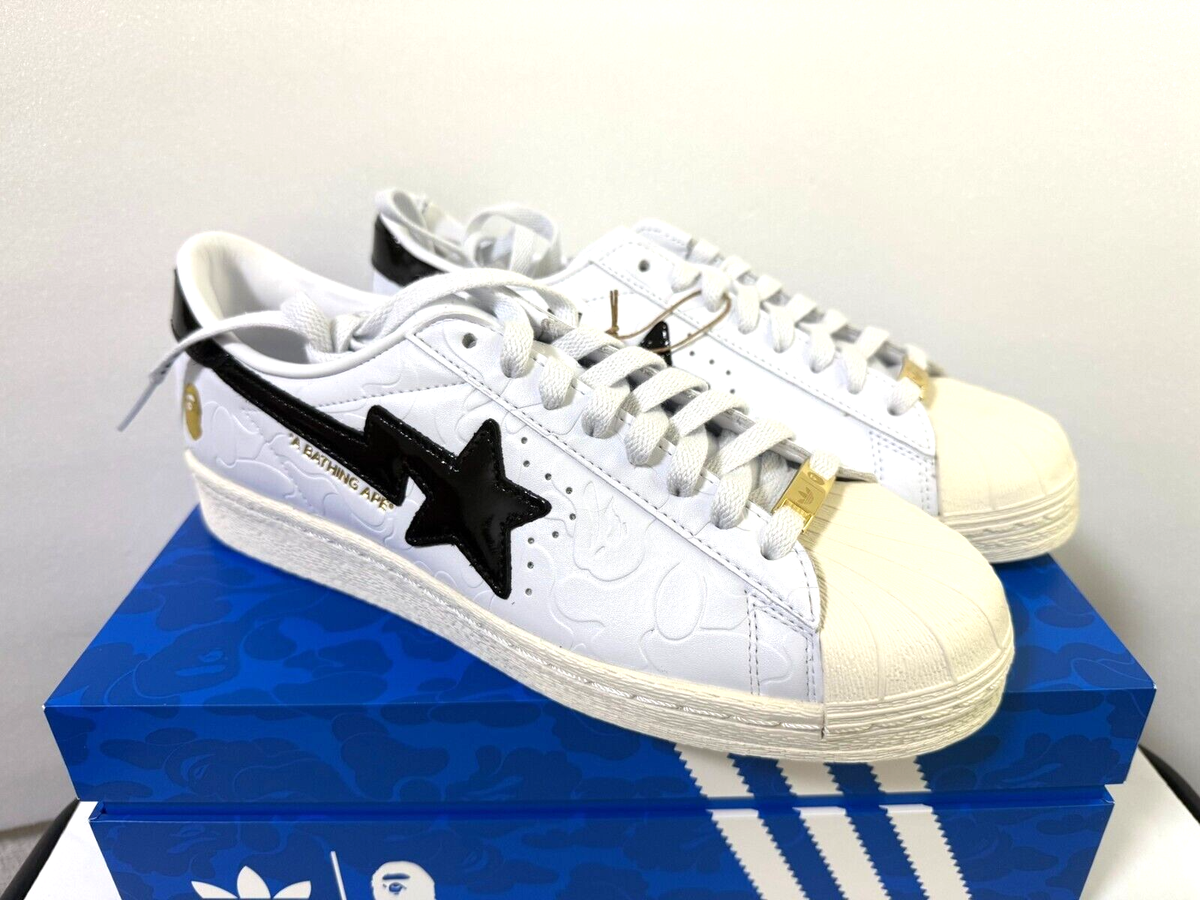 A BATHING APE adidas SSTR V BAPE スニーカー27 adidas Originals A BATHING APE® SSTR V BAPE JR2701 Cloud White