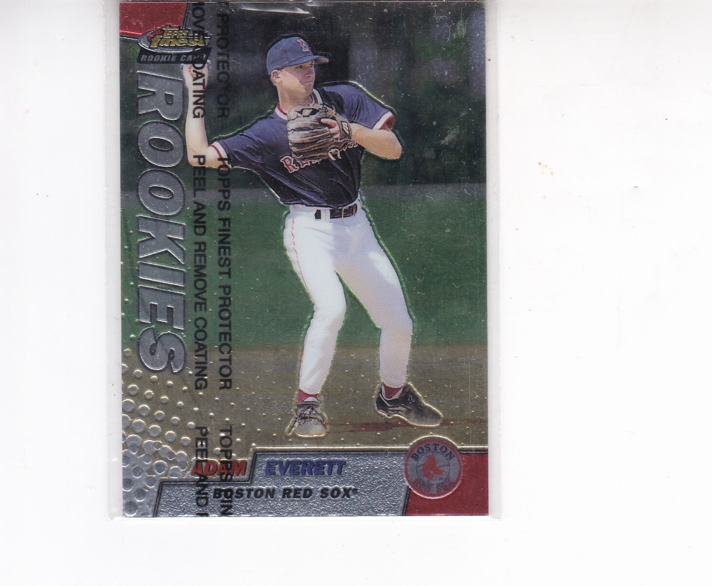 1999 Topps Finest #135 Adam Everett Rookie Card Boston Red Sox