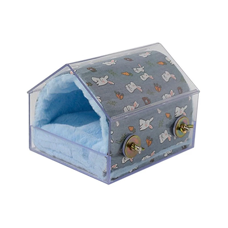 Parrot Bed, Bird bed, Birds Nest, Bird Hideout, Bird House(Acrylic Case + Rug)
