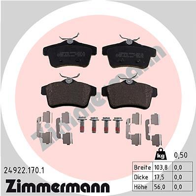 ZIMMERMANN 24922.170.1 Brake Pad Set, disc brake for CITROËN,DS,DS (CAPSA),PEUGE