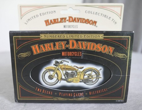 1997 Harley Collectible Ltd Edition 1903-1950 2 Decks of Playing Cards & Tin Box - Picture 13 of 13