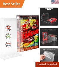 15 Pack VHS Tape Protector Cases - Durable 0.35mm Clear Sleeves for Safe Storage