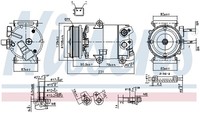 Nissens Kompressor Klimaanlage FüR Ford C-Max II 1.5 Ecoboost 1.6 Ti Focus