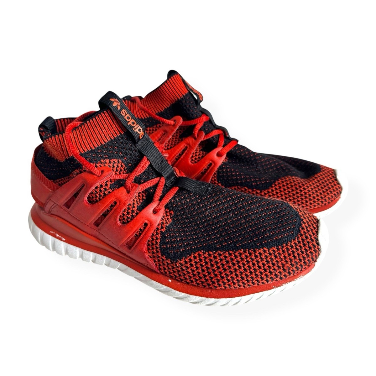 Adidas Tubular Nova Primeknit Trainers Craft Chili Black Red