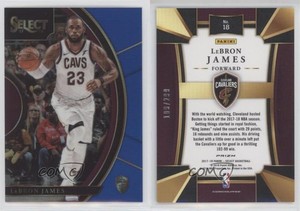 2017-18 Panini Select Concourse Blue Prizm /299 LeBron James #18