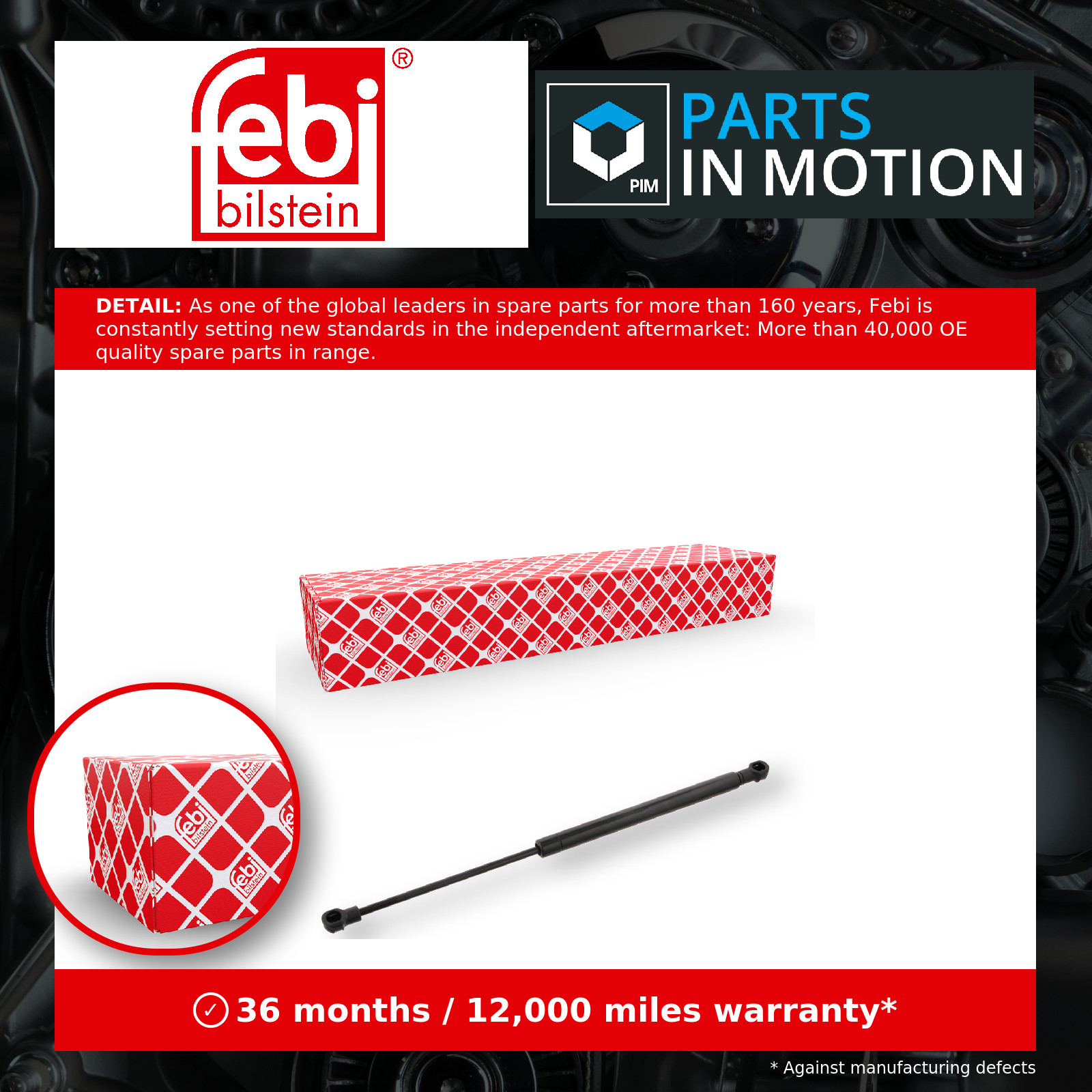 febi bilstein 31466 Gas Spring for tailgate, pack of one - Image 8