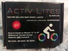 Activ Life RED 2-Pack LED Bike Wheel Lights with Batteries 12"-29" Wheels