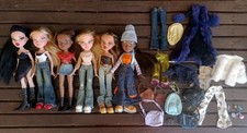 Bratz Doll Lot Of 6 With Clothes  Accessories, Cloe Yasmin Jade  Sasha MGA VTG