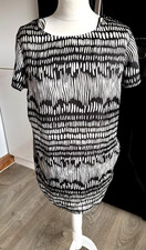 VGC Ladies PAPAYA at MATALAN Faux SATIN Front GEOMETRIC Print Maternity Top 12