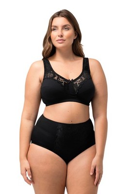 Entlastungs-BH Ulla Popken große Größen, ohne Bügel, Spitze, Cup C-E, Plus Size