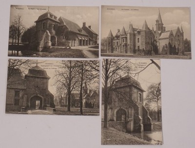 Lot Of 4 Real Photos AKs Approx 1. WK Rumbeke Flanders Belgium Castle
