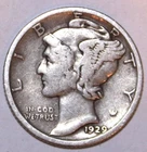 1929-S Mercury Dime - Fine - #2405AT - FREE SHIPPING