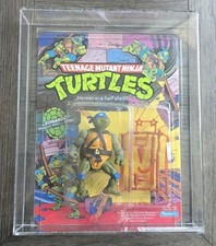 1989 Playmates TMNT 10 Back Leonardo Plastic Head CAS 85 Unpunched