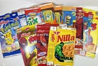 Lot of 11 Vintage Cereal Nilla Boxes w/ Figurine Spiderman Pokemon Toy Story