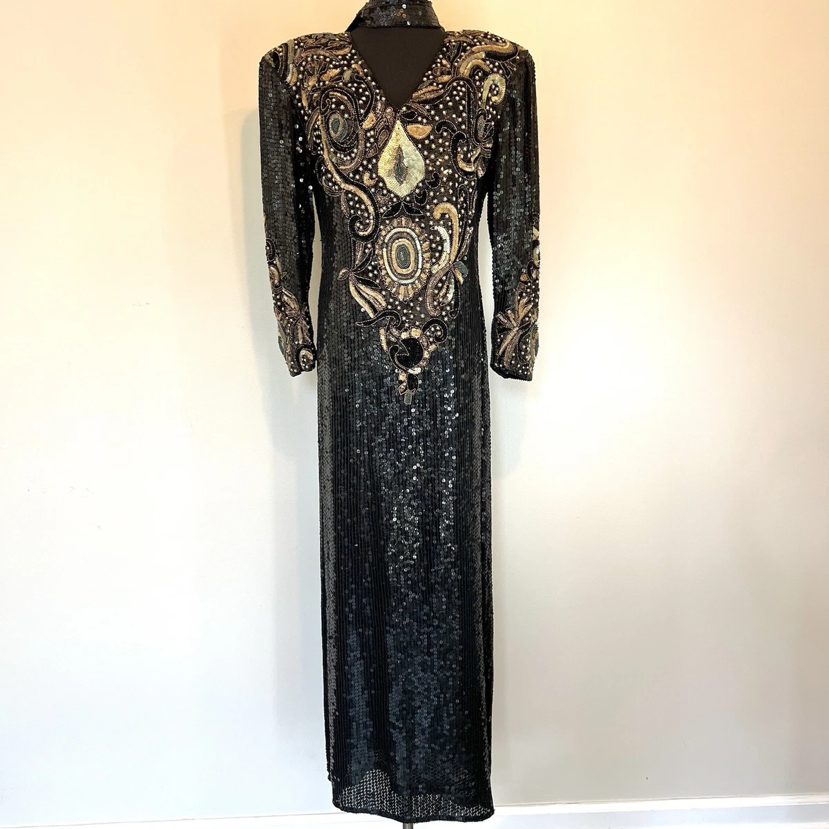 ebay beaded dresses The Josephine Beaded Gown Greenery / 6 main image 1