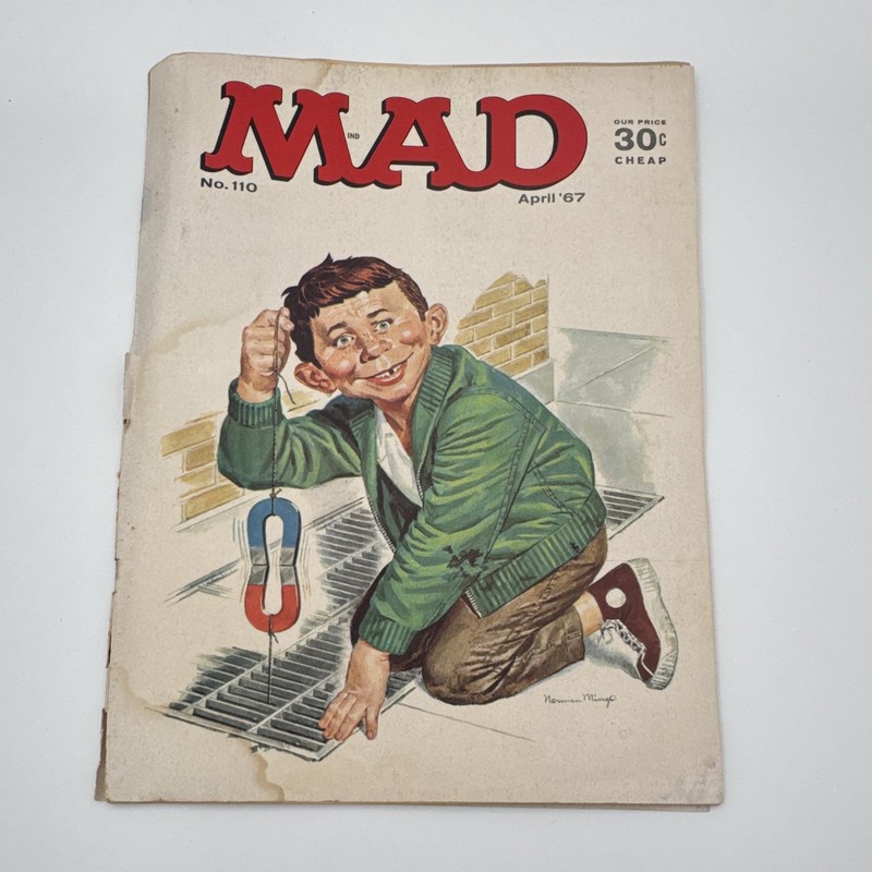 MAD Magazine MAD Series Issue #110 April 1967 Illustrated Humor & Satire Mingo