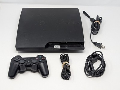 Sony PlayStation 3 Slim PS3 320GB Console W/ OEM Controller & Cables