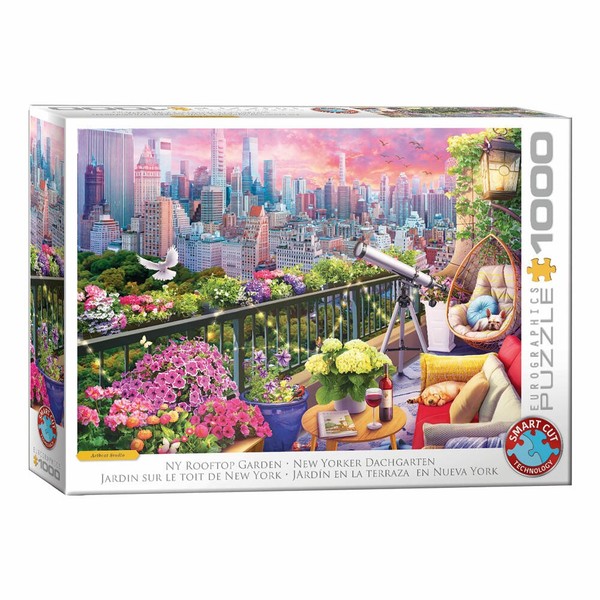 Eurographics Puzzle New Yorker Dachgarten, 1000 Teile, 68 X 48 Cm, 6000-6161-image