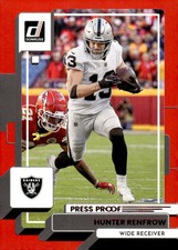 2022 Donruss #282 Hunter Renfrow Premium Press Proof Red