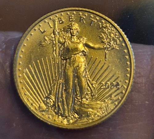 2022 American Gold Eagle $5 1/10 oz Fine Gold Bullion Coin Mint Five Dollar Flip