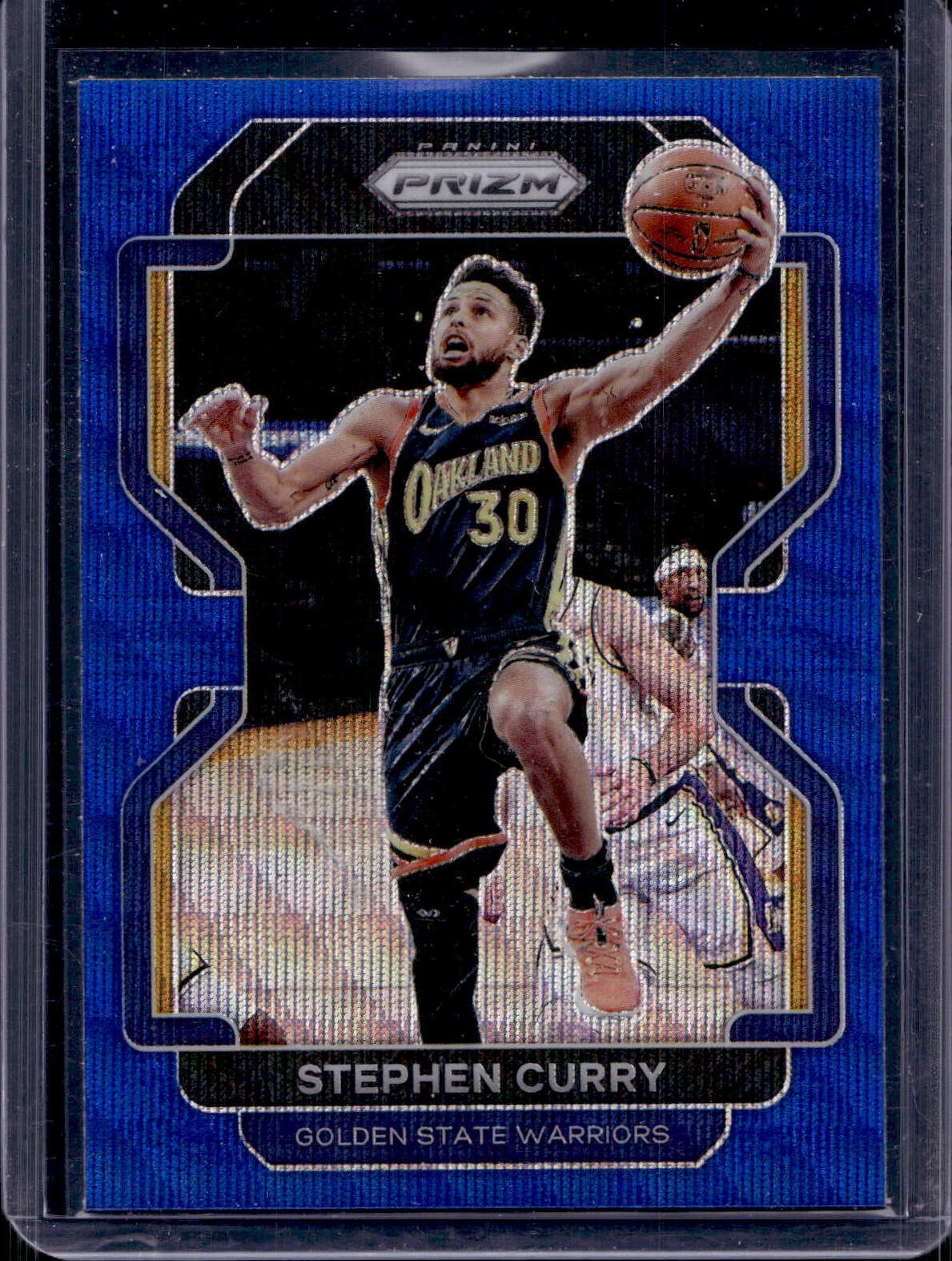 2021-22 Panini Prizm #154 Stephen Curry Blue Wave